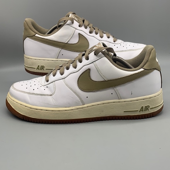 nike air force 1 white and khaki